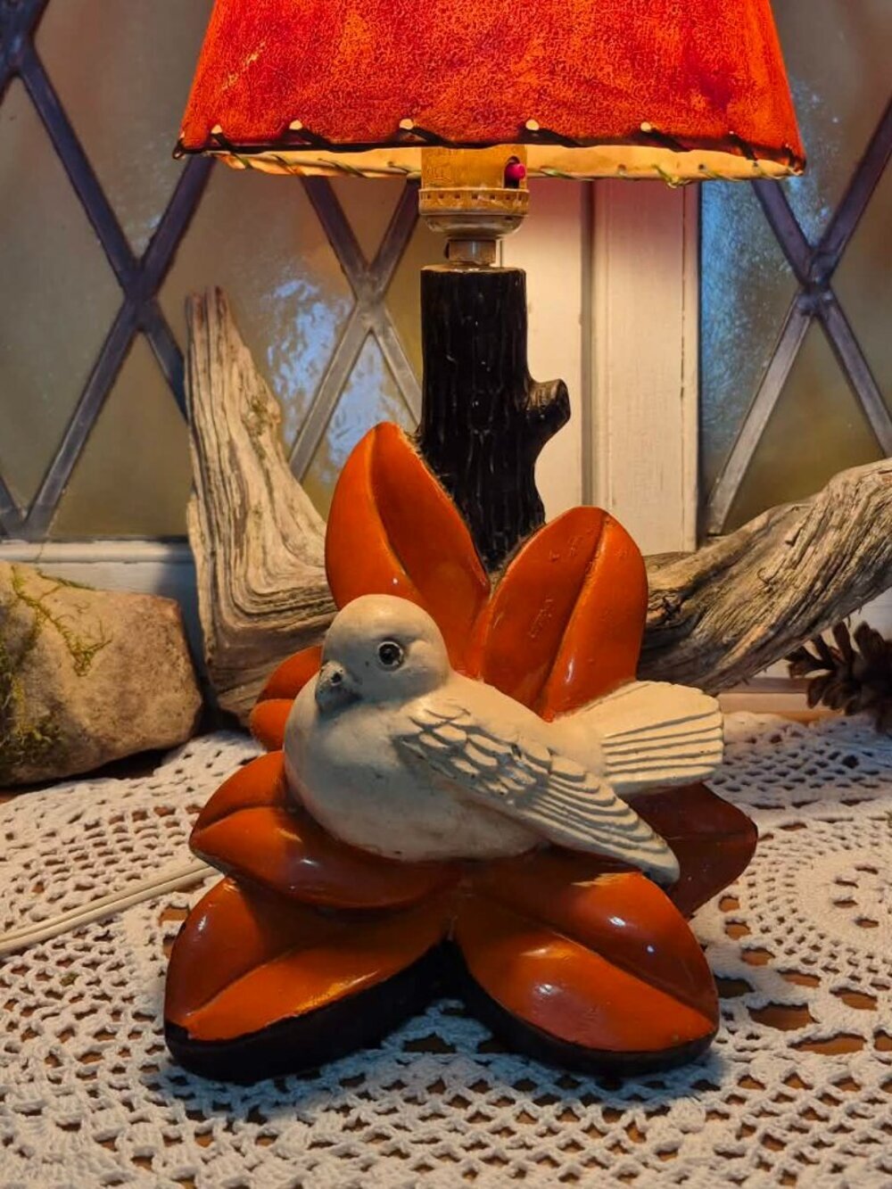 UNIQUE M Choquette Art Peice - MCM Vintage 15" Electric Lamp - Picture 3 of 16